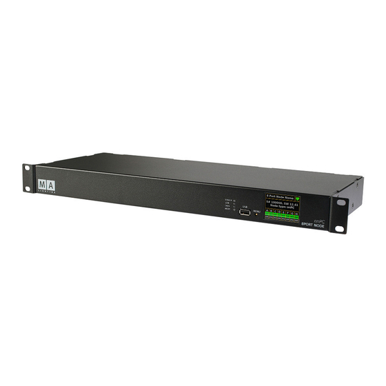 MA lighting 8Port Node Handbuch