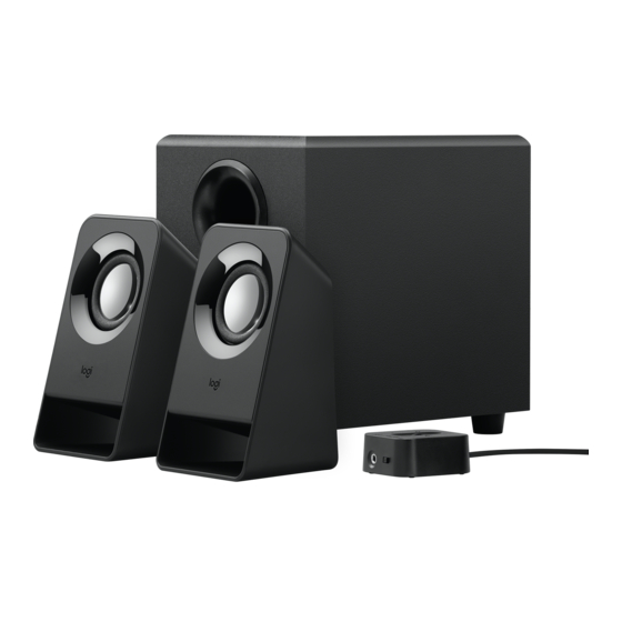 Logitech Z213 COMPACT 2.1 Installationsanleitung