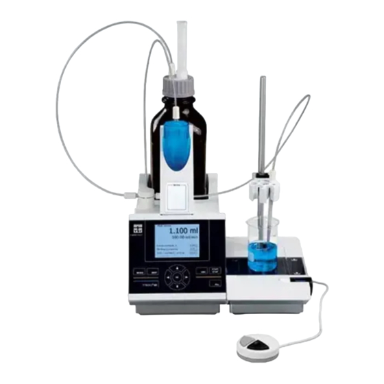 Xylem SL Analytics TITRONIC 500 Handbücher
