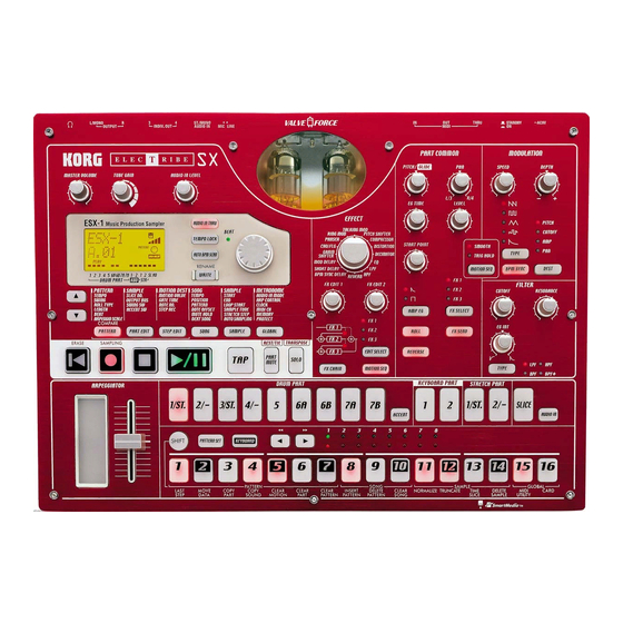 Korg ESX-1 Schnellstartanleitung