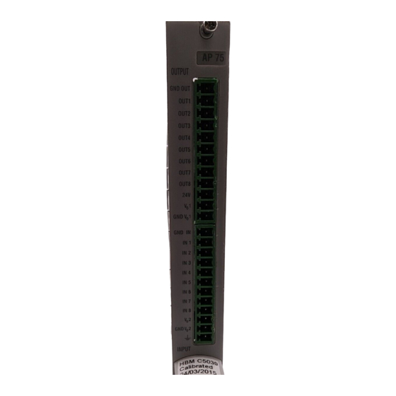 HBM MGCplus ML85C Bedienungsanleitung