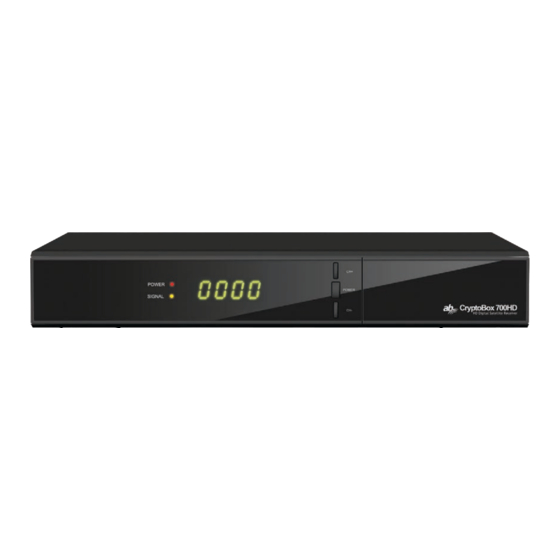 AB CryptoBox 700 HD Benutzerhandbuch