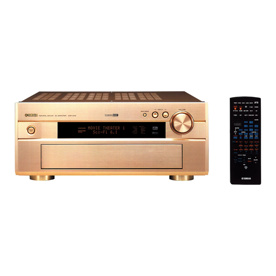 Yamaha DSP-AX2 Bedienungsanleitung