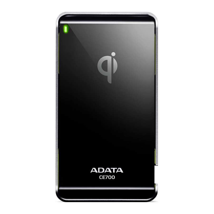 Adata Elite CE700 Benutzerhandbuch