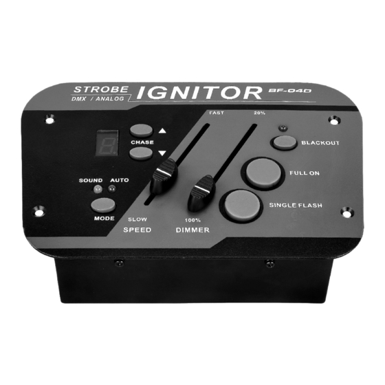 JB Systems Light BF-04D Strobe Ignitor Bedienungsanleitung