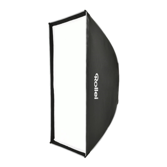 Rollei Lumen Softbox 60 x 90 cm Anleitung