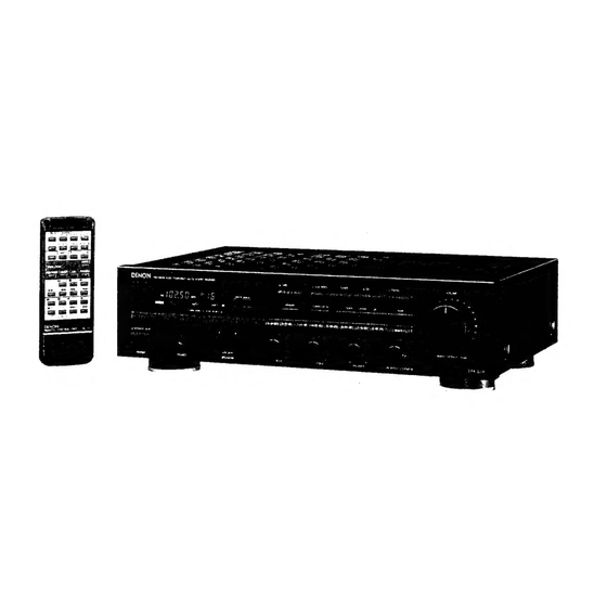 Denon DRA-325R Wartungsanleitung