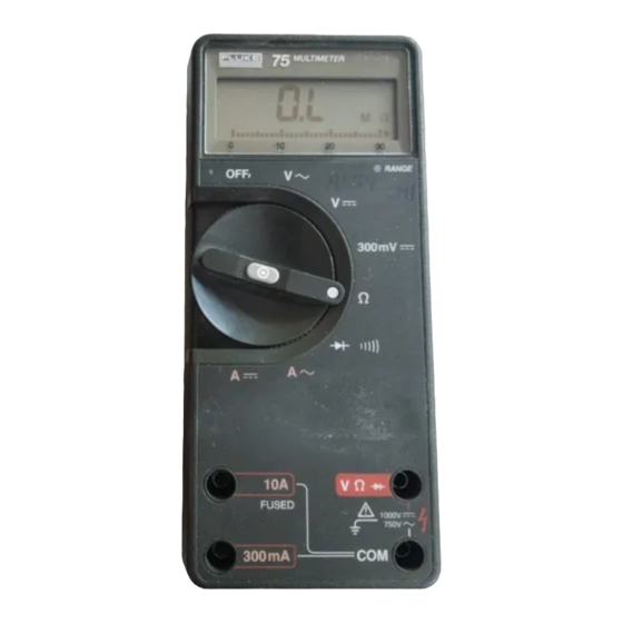 Fluke 75 Bedienungshandbuch