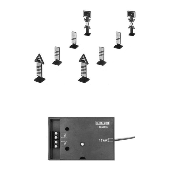 Faller 222175Two warning crosses with flashing lights Anleitung