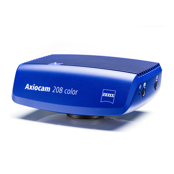 Zeiss Axiocam 208 color Betriebsanleitung