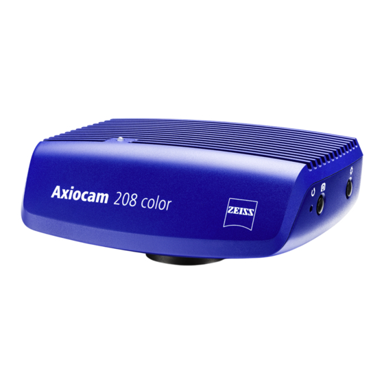 Zeiss Axiocam 208 color Betriebsanleitung