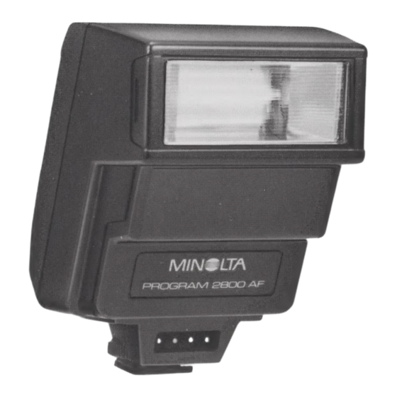 Minolta Program Flash 2800AF Bedienungsanleitung