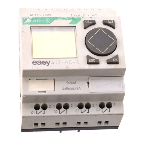 Moeller EASY 412 Bedienungshandbuch