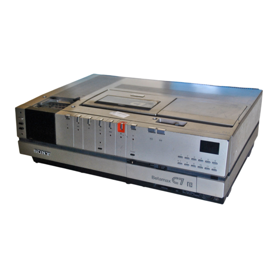 Sony SL-C7E Bedienungsanleitung
