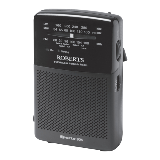 Roberts sports 925 Handbücher