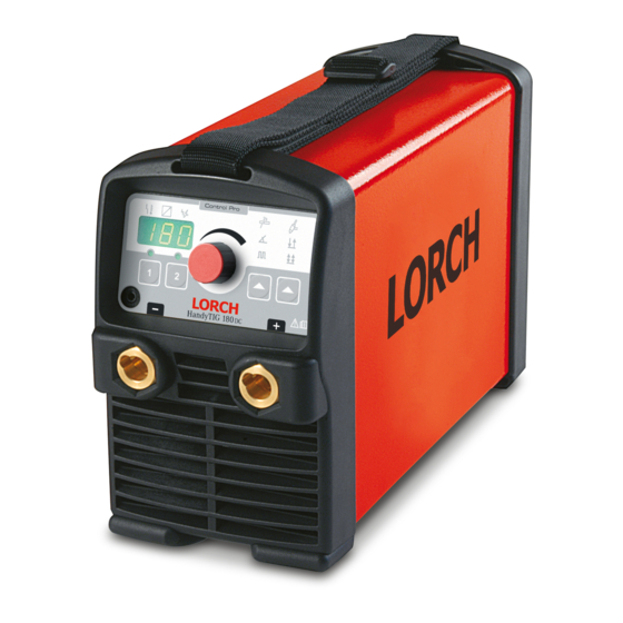 LORCH HandyTIG 180 DC Basic Plus Bedienungshandbuch