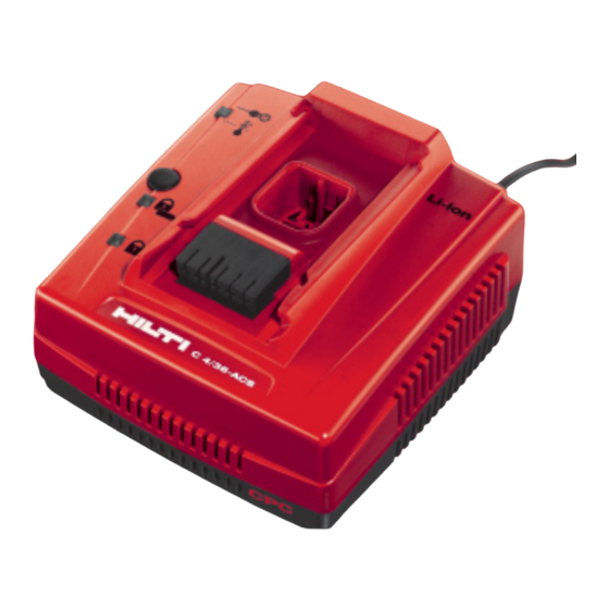 Hilti C 4/36 Bedienungsanleitung