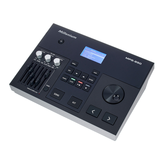 thomann Millenium Drums MPS-850 Bedienungsanleitung