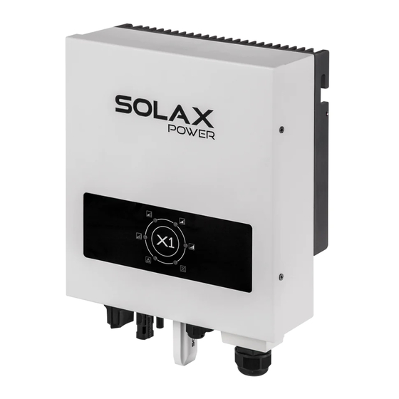 Solax X1 series Bedienungsanleitung