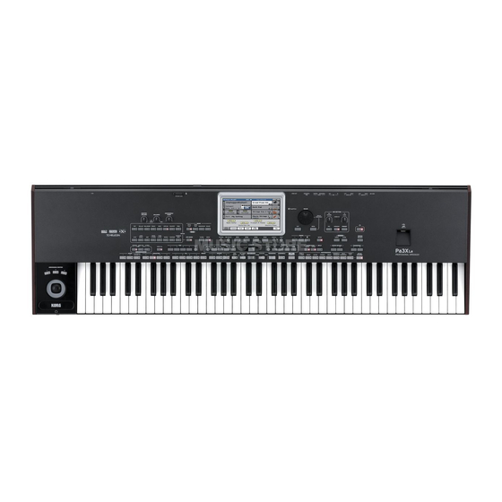 Korg Pa3XLe Schnellstart