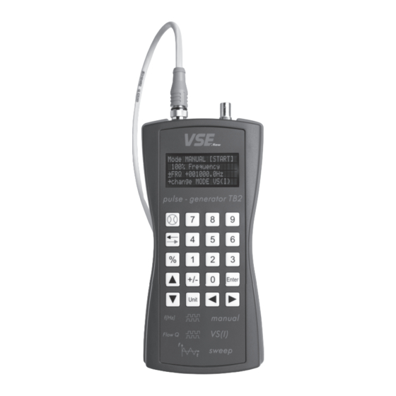 vse pulse–generator TB2 Bedienungsanleitung