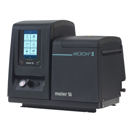 Meler Micron+ Serie Betriebsanleitung