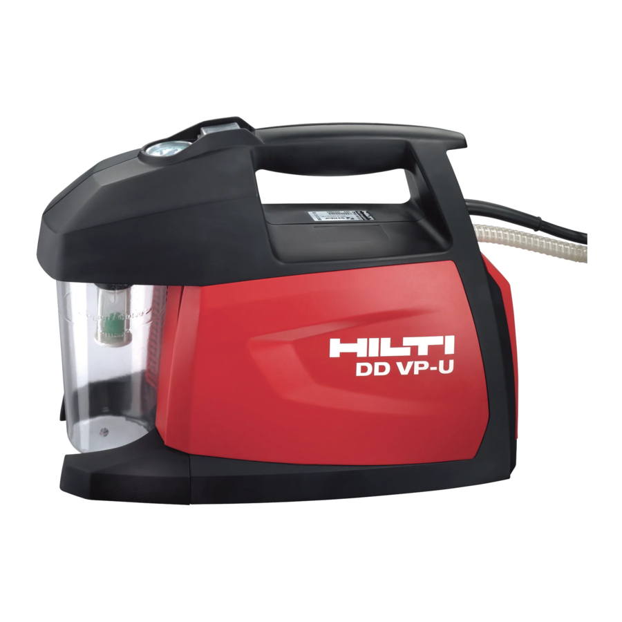 Hilti DD VP-U Original Bedienungsanleitung