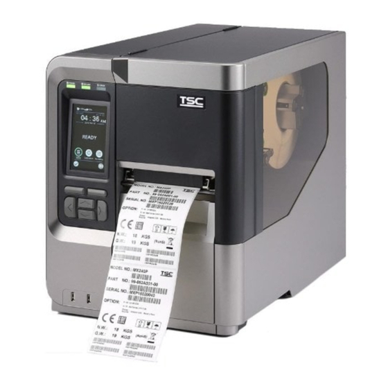 TSC MX240P Serie Bedienungsanleitung