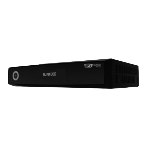 AX Quadbox HD 2400 Bedienungsanleitung
