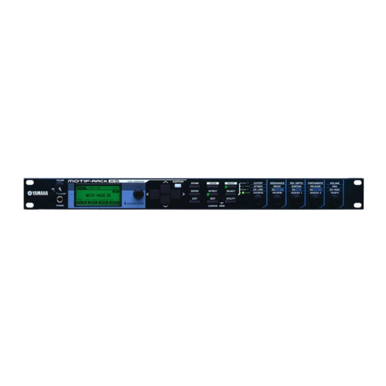 Yamaha motif rack xs Bedienungsanleitung