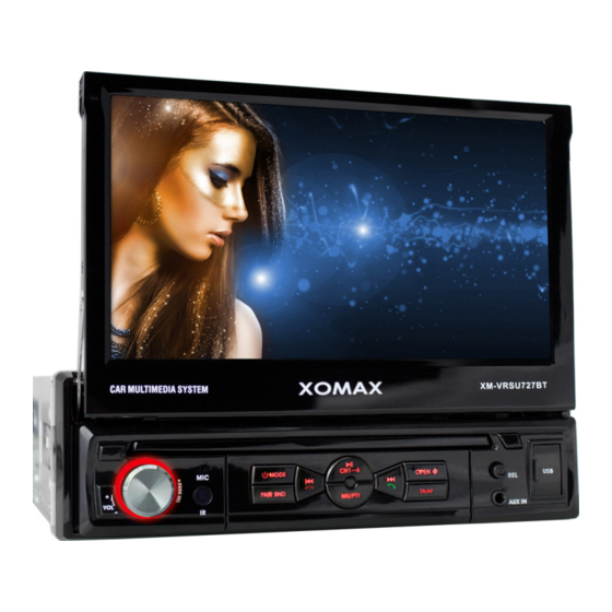 Xomax XM-VRSU727BT Bedienungsanleitung