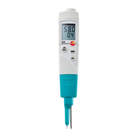 testo 206 Bedienungsanleitung