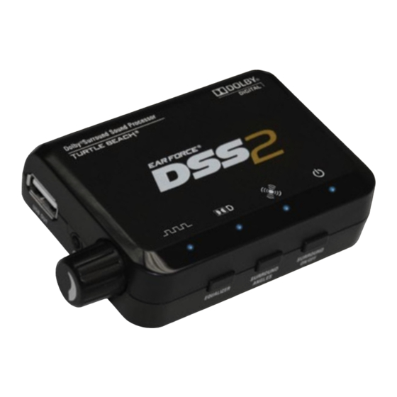 Turtle Beach Earforce DSS2 Dolby Handbuch