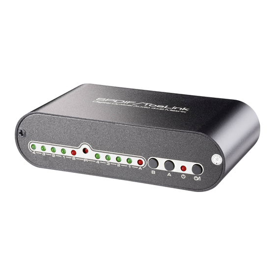 Speaka Professional TOSLINK-Matrix-Switch 4x2 Bedienungsanleitung