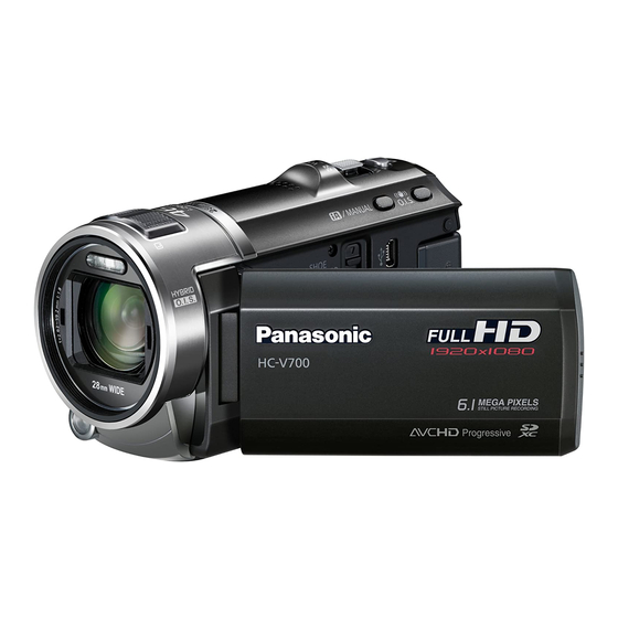 Panasonic HC-V700 Bedienungsanleitung