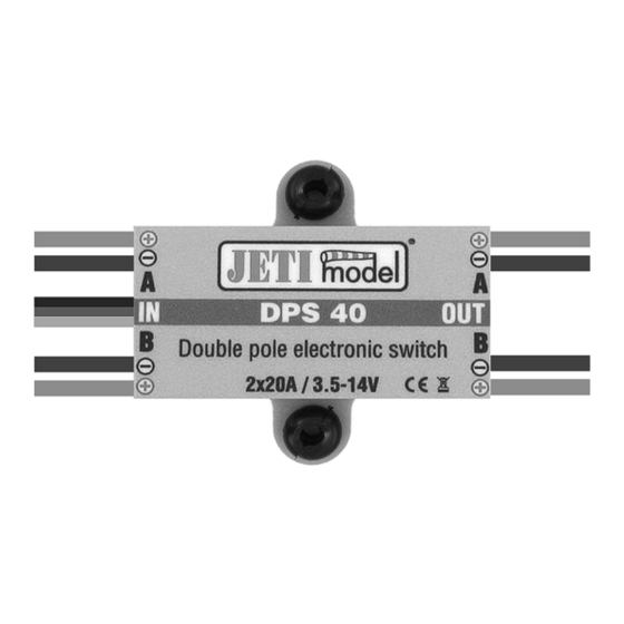 JETI model DPS40 Bedienungsanleitung