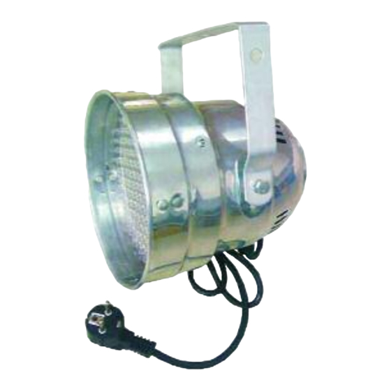 EuroLite LED PAR-56RGB Spot Short Bedienungsanleitung