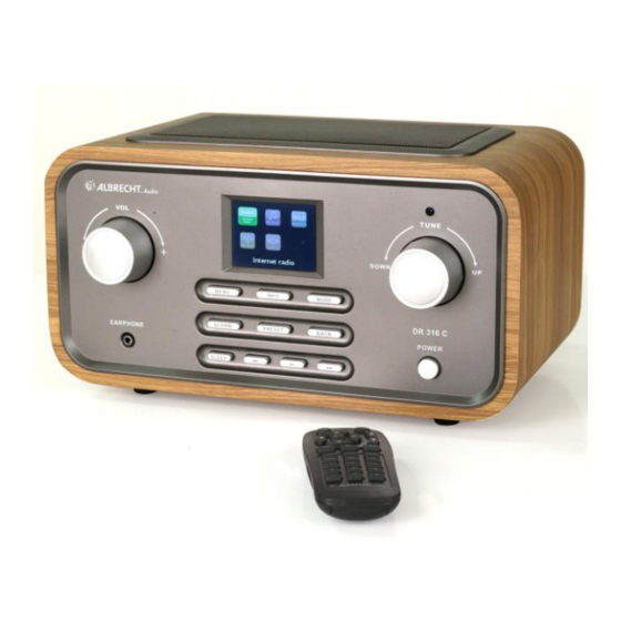Albrecht Audio DR 316 C Benutzerhandbuch