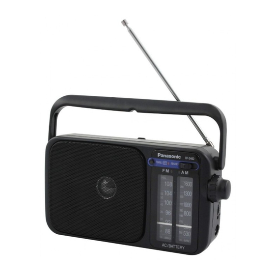 Panasonic RF-2400 Bedienungsanleitung