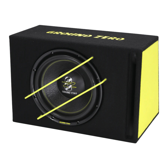 Ground Zero GZIB 3000SPL Anleitung