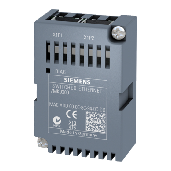 Siemens 7KM9300-0AE01-0AA0 Betriebsanleitung