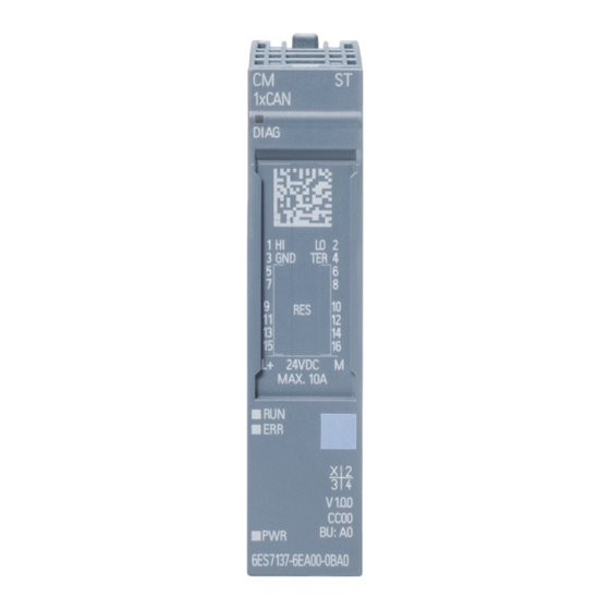 Siemens 6ES7 137-6EA00-0BA0 Handbücher