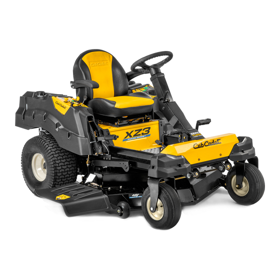 MTD Cub Cadet Zero Turn 17CIDGHB603 Handbücher