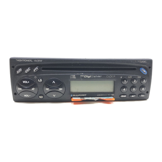 Blaupunkt Modena RD 148 Einbauanweisungen