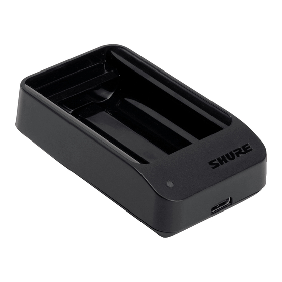Shure SBC10-903 Bedienungsanleitung