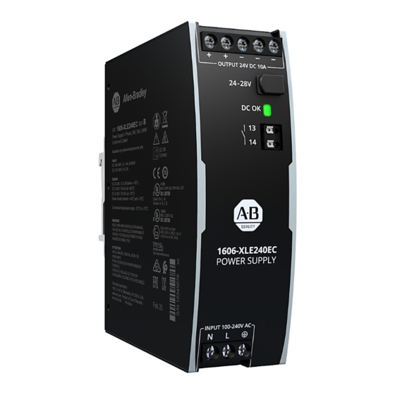 Rockwell Automation 1606-XLE480EP Bedienungsanleitung