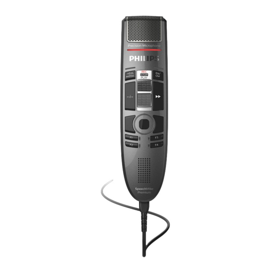 Philips SpeechMike Premium Touch SMP3710 Benutzerhandbuch