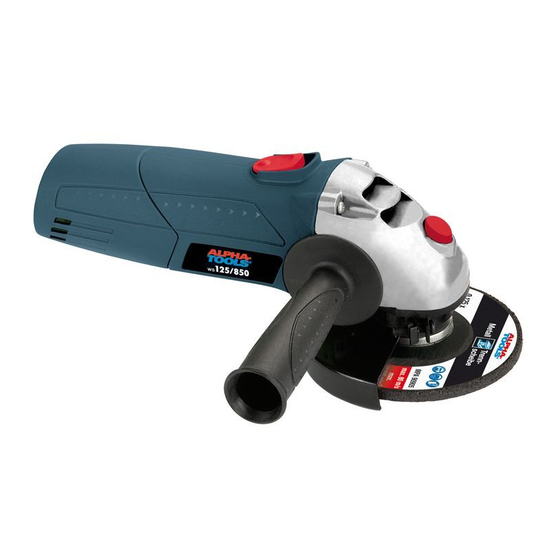 Alpha tools WS 125/850 Bedienungsanleitung