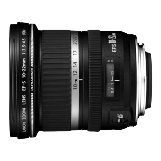 Canon EF-S10-22mm f/3.5-4.5 USM Bedienungsanleitung