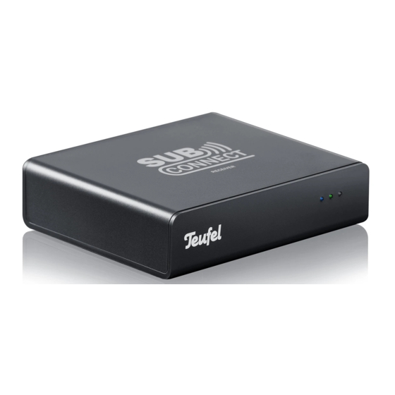 Teufel Subconnect RX Bedienungsanleitung
